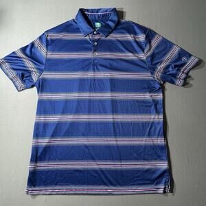 Pro Tour Striped Coolplay Polo Shirt Large
